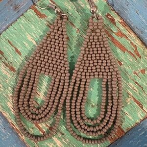 👑CROWNED Free Beaded Earrings